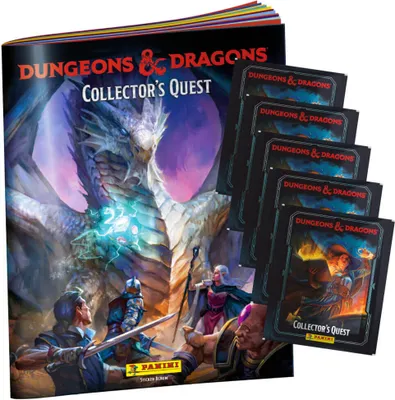 Produktbild von Panini Dungeons & Dragons Sticker - Collectors Quest Sammelsticker - 1 Album + 5 Tüten