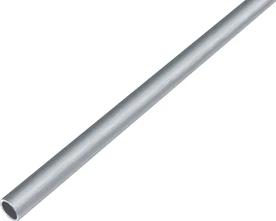 Produktbild von Alberts Rundrohr | Aluminium, edelstahldesign, hell | 1000 x 15 x 1 mm