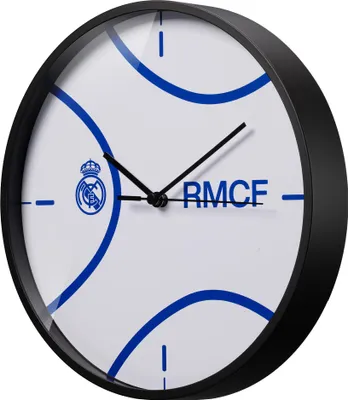 Produktbild von Real Madrid Wanduhr 25 cm, Lautloses Quarzuhrwerk, Fan-Deko, Inkl. Batterie