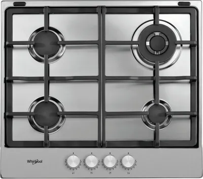 Immagine prodotto di Whirlpool TGML 661 IX Acciaio inossidabile Da incasso 58 cm Gas 4 Fornelli
