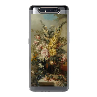 Produktbild von MuchoWow® Handyhülle Schutzhülle Hülle für Samsung Galaxy A80 Große Vase mit Blumen - Alte Meister - Malerei Silikon Softcase Handy Hülle - Schutzdeckel