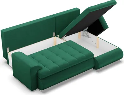 Produktbild von Rechts Ecksofa mit Schlaffunktion FORESTA, Sofa mit bettkasten 230x159cm, Dunkelblau