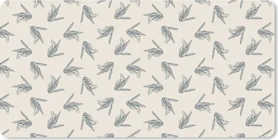 Produktbild von MuchoWow® Mauspad Mousepad Wespen - Muster - Jahre 50 60x30 cm - Mousepads - Maus Mat - Pad - Mausunterlage - Nachhaltig
