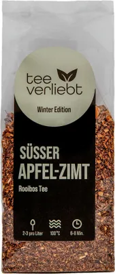 Produktbild von teeverliebt - Süßer Apfel-Zimt | 100g Rooibostee - Winter Edition