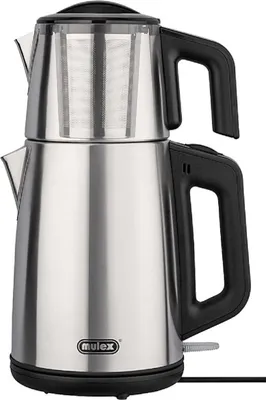 Produktbild von Mulex Samowar Tee-Express Teemaschine, Glas Edelstahl-Hochglanz