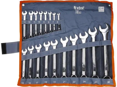 Obrázek produktu pro Extol Premium Ringmaulschlüssel (6734) Ringmaulschlüssel, 18-tlg.