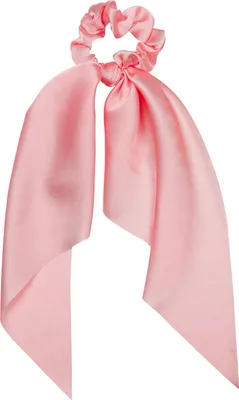 Produktbild von styleBREAKER Damen Haargummi einfarbig mit Schleife im Retro Style, elastisch, Scrunchie, Zopfgummi, Haarband 04027040