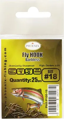 Obrázok produktu pre Fliegenhaken Ohne Widerhaken #18 - Phx-P100-18