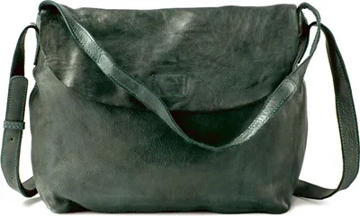 Produktbild von HAROLD'S Leder Umhängetasche Schultertasche Submarine Shoulderbag Green dunkelgrün