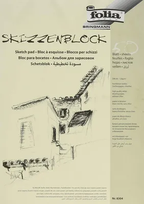 Produktbild von folia Skizzenblock DIN A4 120 g/qm 50 Blatt
