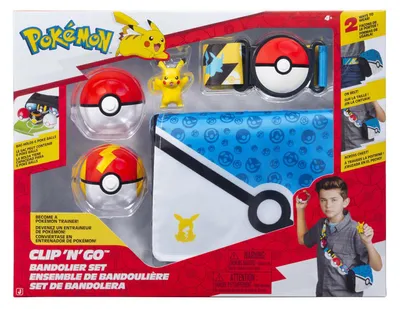Obrázok produktu pre Jazwares Pokemon Pikachu Clip 'N Go Bandolier Set - Pikachu Battle Figure