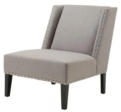 Produktbild von Casa Padrino Luxus Art Deco Sessel im Jugendstil Design - Grau-Braun Fischgrätmuster - H 87 x B 76 x T 95 cm