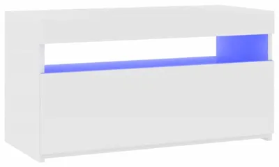Obrázek produktu pro vidaXL TV skříňka s LED světly bílá 75x35x40 cm