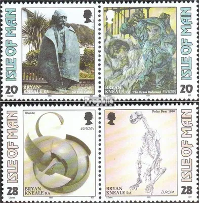 Produktbild von Briefmarken GB - Isle of Man 1993 Mi 546-549 Paare gestempelt Europa