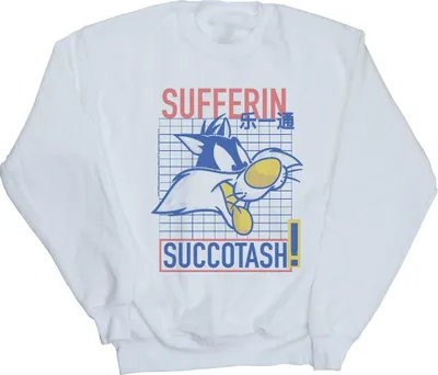 Produktbild von Looney Tunes - "Sufferin Succotash" Sweatshirt für Herren BI33553 (XL) (Weiß)