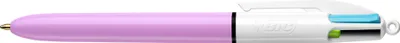 Produktbild von BIC Druckkugelschreiber 4 Colours Fun pastelllila/weiß