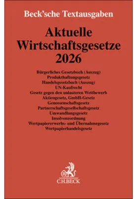 Obrázek produktu pro Aktuelle Wirtschaftsgesetze 2026