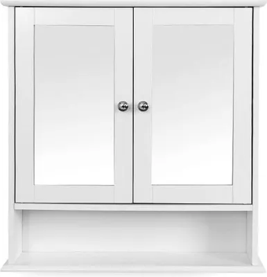 Obrázek produktu pro Vasagle LHC002, Bílá, Nástěnný, 2 dveře/dveří, Dřevovláknitá deska střední hustoty (MDF), 560 mm, 130 mm