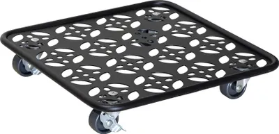 Produktbild von WAGNER Pflanzenroller BLACK EDITION 30 x 30 x 5,5 cm, innen & außen, Stahl, schwarz, Bremsen, Tragkraft 60 kg - 20093701