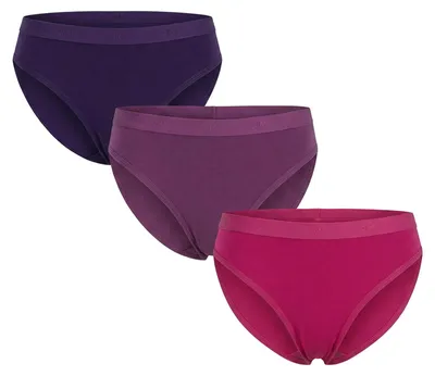 Produktbild von 3er-Pack Damen-Öko-Baumwoll-Slips DIM Les Pockets D4H00
