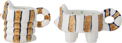 Produktbild von Caty Kerzenhalter, Braun, Steingut