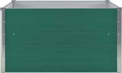 Obrázok produktu pre vidaXL Zvýšená posteľ 100 x 100 x 45 cm Pozinkovaná oceľ Zelená