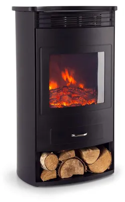 Imagen del producto de Chimenea eléctrica - 950/1900 W - Efecto de llama realista - Color