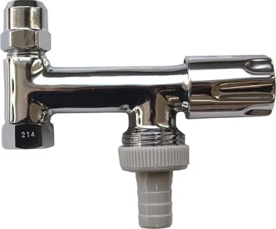 Produktbild von Doppeleckventil Comfortgriff 3/8"x10 mmx3/4"x53mm