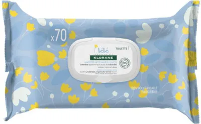 Obrázok produktu pre Klorane bebe toallitas 3x70uni