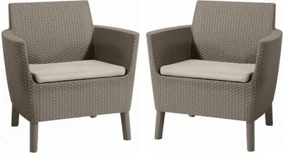 Produktbild von Gartengarnitur KETER Salemo DUO - 74 x 67 x 76 cm - Cappucino - 2tlg.