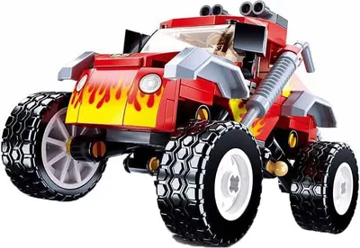 Produktbild von Sluban Town Off Road Fahrzeug 150 Stücke Konstruktion Spiel Rot  Rot One Size