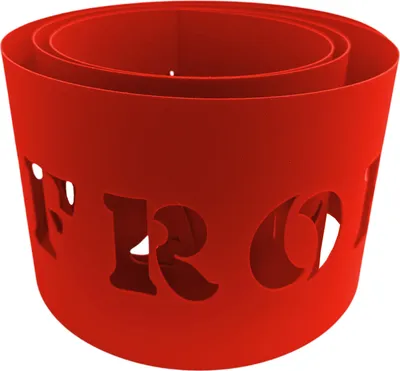 Produktbild von zaun|zu PREMIUM Frohe Weihnachten Sichtschutzstreifen Rot 2,55m
