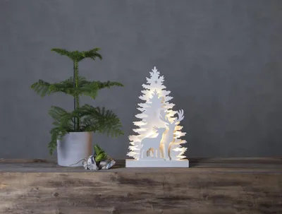 Produktbild von Star Trading 271-40, Leichte Dekorationsfigur, Weiß, IP20, 10 Glühbirne(n), LED, 0,3 W