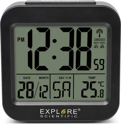 Produktbild von Explore Scientific RDC 1008 Digitaler Wecker Schwarz
