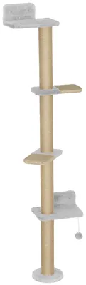 Produktbild von PawHut Kratzbaum 5 Etagen 180 cm Katzenturm mit Spielball für Katzen Hellgrau