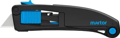 Produktbild von MARTOR Sicherheitsmesser Mit Klingeneinzug, SECUPRO MAXISAFE, Profi Cuttermesser, Leicht, Kunststoff, Rechts- & Linkshänder, Logistik,