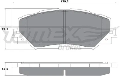Produktbild von TOMEX brakes Bremsbeläge Satz Vorne Bremsklötze für TOYOTA Yaris Schrägheck (P13) TX 14-72