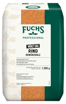 Productafbeelding van Fuchs Foodservice: Kruidenzout voor rundvlees, aromatische smaak, verpakking van 1500 gram