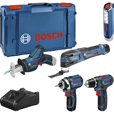 Immagine prodotto di Kit combo 5 pezzi 12V: GSR 12V-15/GOP 12V-28/GDR 12V-105/GSA 12V-14/GLI 12V-300