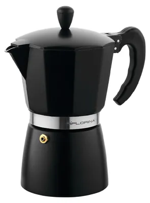 Produktbild von FLORINA Aluminium Espressokocher 6 Tassen (300 ml) I Herdplatten Espressomaschin