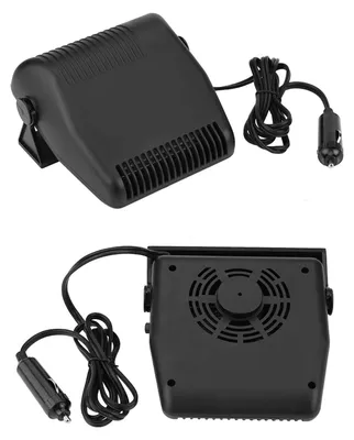 Obrázok produktu pre 12 V prenosný keramický ohrievač a odmrazovač čelného skla do auta 2 v 1 – chladiaci ventilátor a ohrievač