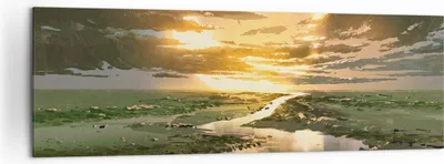 Produktbild von Bild auf Leinwand - Leinwandbild - natur natur - 160x50cm - Wand Bild - Wanddeko - Wandbilder - Leinwanddruck - Bilder - Kunstdruck - Wanddekoration - Leinwand bilder - Wandkunst - AB160x50-4042