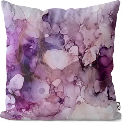 Produktbild von VOID Farben Lila Malerei Kunst Kissenbezug Kissenhülle dekoration wasserfest Outdoor Garten Kissen bezug deko