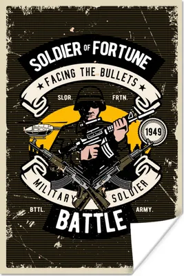 Produktbild von MuchoWow® Poster Jahrgang - Gewehr - Armee 20x30 cm - Papierdruck