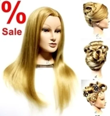 Produktbild von FP Übungskopf "Leana" 100% Proteinhaar blond - ca. 40 - 45 cm (Deutscher Fachhändler!)