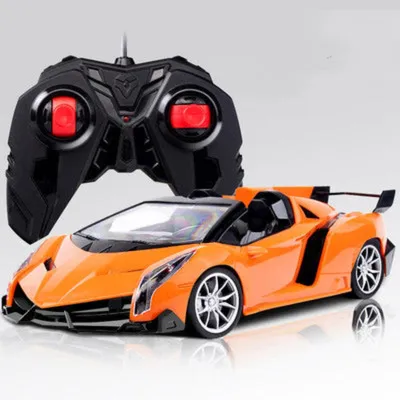Produktbild von Ferngesteuertes Rennauto RC Auto mit LED-Licht und Stoßdämpfung.Farbe:Orange