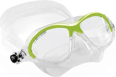 Image de Cressi Moon Junior Masque de Natation Transparent,Vert 7-15 Years Transparent,Vert 7-15 Years