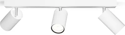 Image de Philips Spot de plafond/mural Idris, 3×, Spot pour rail, GU10, 3 ampoules, LED, 220-240 V, Blanc