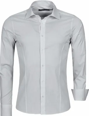 Produktbild von Red Bridge Herren Basic Design Slim Fit Langarm Hemd Grau 2XL