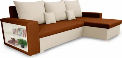 Produktbild von Ecksofa mit Schlaffunktion SAM1 - Hellbraun/Creme